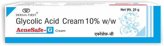 Derma First 10% Glycolic Acid Gel, 20g, Reduces Acne Breakouts & Spots | Fragrance Free