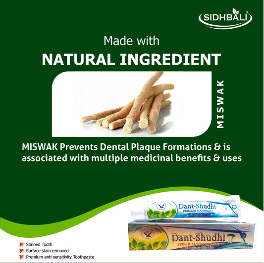 Sidhbali Danpro & Dantsuddhi Advanced Tartar Control 3X Impact Formula Fights Cavities | Toothpaste (100 g, Pack of 2)