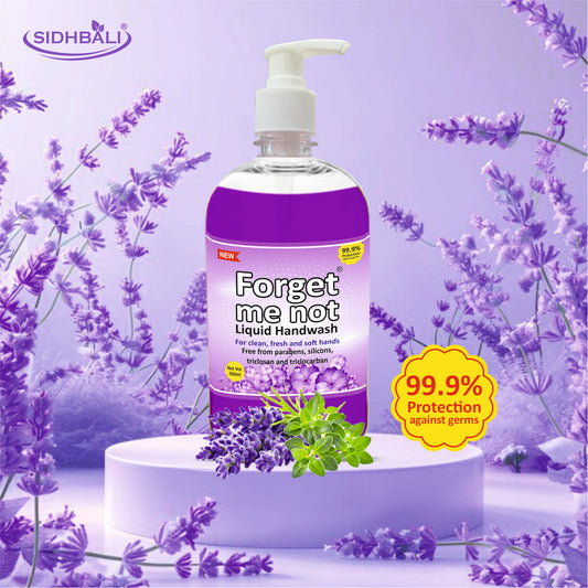 Forget Me Not Liquid Handwash | Lavender & Aloe Vera with Neem Extract | No Synthetic Colors, Triclosan, Triclocarban, Paraben & Sulphate | 500ML Each (Pack of 2) | Gentle & Refreshing
