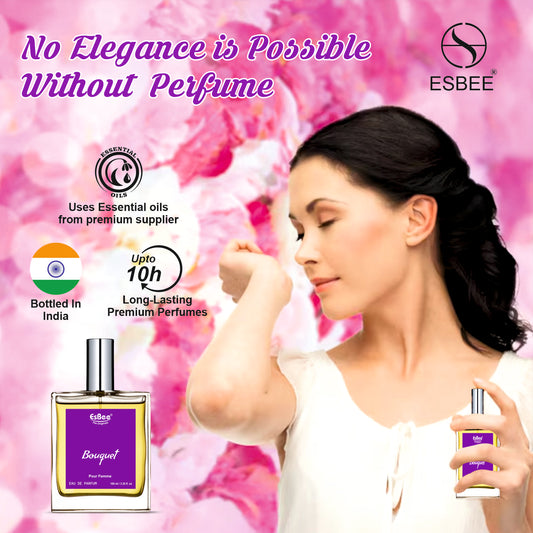 Esbee Air Frais & Bouquet Elegant Floral & Woody Fragrance Eau de Parfum - 100 ml Each (For Women)