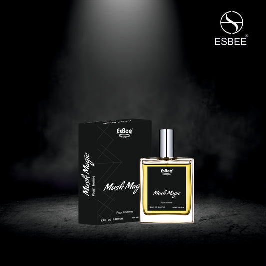 Esbee The Musk Magic for Men | Long-Lasting Luxury Fragrance | 100ML | Premium Scent with Bergamot, Lemon, Lavender, Musk, Cedar & Potchouli | Up to 10-Hour Wear I Pack of 1