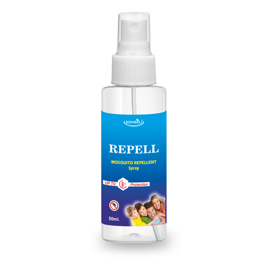 Repell Mosquito Repellent Spray – 50ML | Long-Lasting Protection | Skin-Friendly & Safe for Kids I Pack of 1