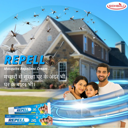 Repell Mosquito Repellent Cream | 100g | Long-Lasting Protection | N, N-Diethyl Benzamide | Safe for Kids & Adults | Effective Against Mosquitoes, Flies & Insects I Pack of 1