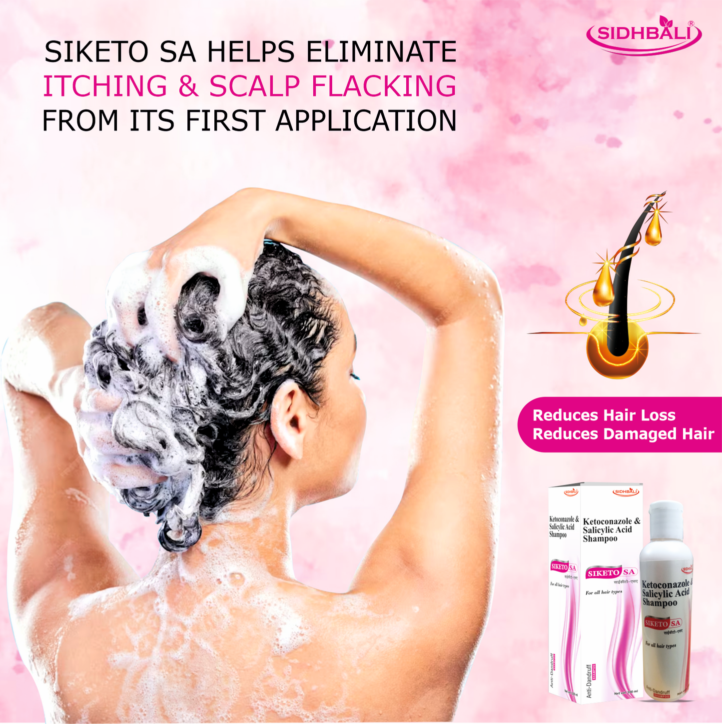 Anti-Dandruff Shampoo with Ketoconazole & Salicylic Acid | 100ml | Pack of 1 | Daily Use Formula | Fights Dandruff, Itching & Flaking | Nourishes Scalp for Healthy, Shiny Hair