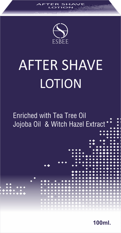 Esbee Musk Aftershave Lotion | Soothing & Refreshing | Witch Hazel, Tea Tree Oil, Jojoba Oil | Hydrates & Protects Skin | Classic Musk Fragrance I 100Ml I For Men