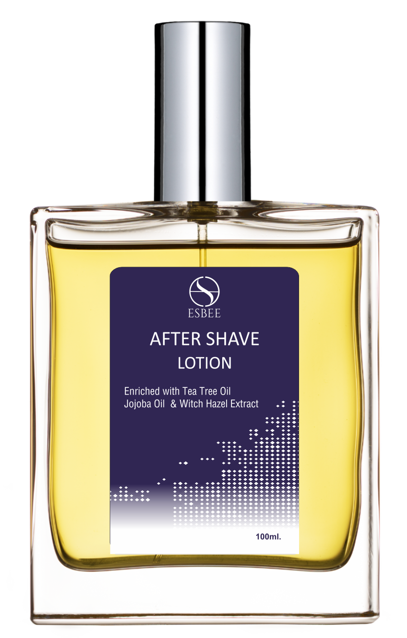 Esbee Musk Aftershave Lotion | Soothing & Refreshing | Witch Hazel, Tea Tree Oil, Jojoba Oil | Hydrates & Protects Skin | Classic Musk Fragrance I 100Ml I For Men