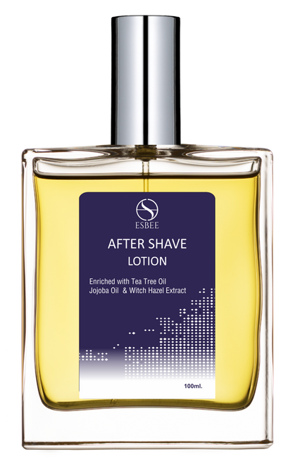 Esbee Musk Aftershave Lotion | Soothing & Refreshing | Witch Hazel, Tea Tree Oil, Jojoba Oil | Hydrates & Protects Skin | Classic Musk Fragrance I 100Ml I For Men