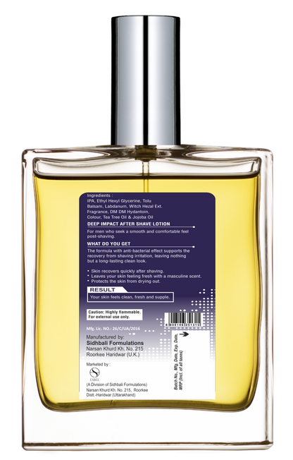 Esbee Musk Aftershave Lotion | Soothing & Refreshing | Witch Hazel, Tea Tree Oil, Jojoba Oil | Hydrates & Protects Skin | Classic Musk Fragrance I 100Ml I For Men