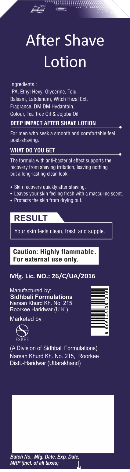 Esbee Musk Aftershave Lotion | Soothing & Refreshing | Witch Hazel, Tea Tree Oil, Jojoba Oil | Hydrates & Protects Skin | Classic Musk Fragrance I 100Ml I For Men