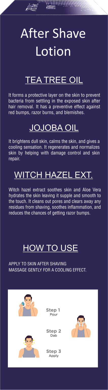 Esbee Musk Aftershave Lotion | Soothing & Refreshing | Witch Hazel, Tea Tree Oil, Jojoba Oil | Hydrates & Protects Skin | Classic Musk Fragrance I 100Ml I For Men