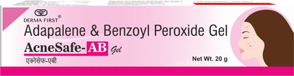 AcneSafe-AB Gel | Adapalene & Benzoyl Peroxide Anti-Acne Gel, 20g | Treats Acne and Breakouts I Pack of 1