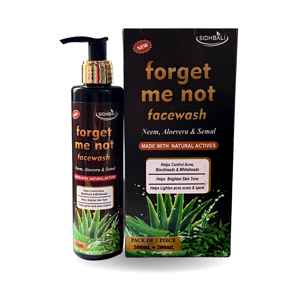FORGET ME NOT NEEM ACNE FACE WASH I CONTROL BLACKHEADS I WHITEHEADS I  FOR BRIGHT SKIN TONE I 200ML I MOISTURIZES SKIN I ALL SKIN TYPE