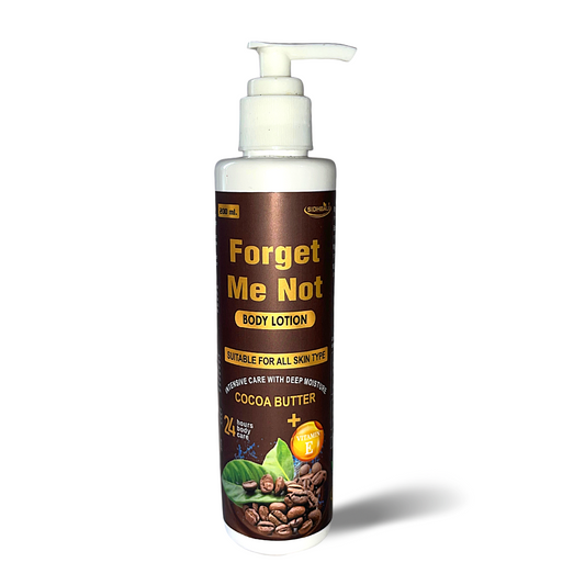 Forget Me Not Cocoa Body Lotion | Deep Hydration & Nourishment | Cocoa Butter & Vitamin E | Non-Greasy & Fast Absorbing | Unisex Moisturizer for All Skin Types I 200ML