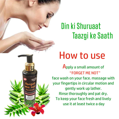 FORGET ME NOT NEEM ACNE FACE WASH I CONTROL BLACKHEADS I WHITEHEADS I  FOR BRIGHT SKIN TONE I 200ML I MOISTURIZES SKIN I ALL SKIN TYPE