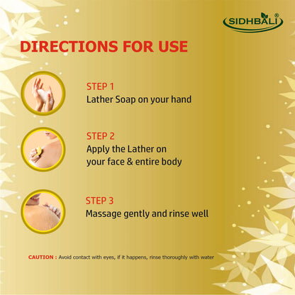 FASCIA Haldi & Saffron Soap | Pure & Gentle with 98% Pure Glycerin & Natural Oils, Sandalwood Powder, Haldi Extract, Vitamin C & Saffron | 100% Vegan, Paraben & Cruelty Free | Pack of 1 + Get 4+2 Free I 125g