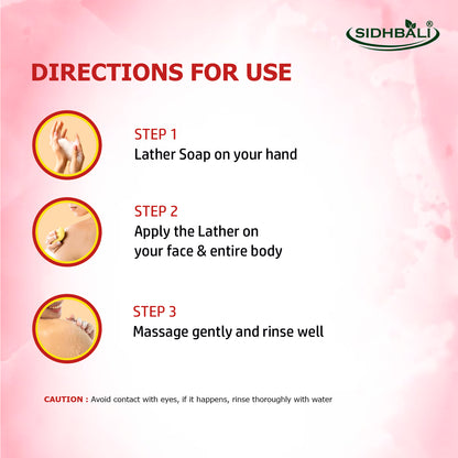 Fascia Rose Soap | Suitable for All Skin Types | 98% Pure Glycerin & Natural Oils, Vitamin C, Rose Powder & Aloe Vera Extract | 100g + 25% Extra | Pack of 1 | Dermatologist Tested