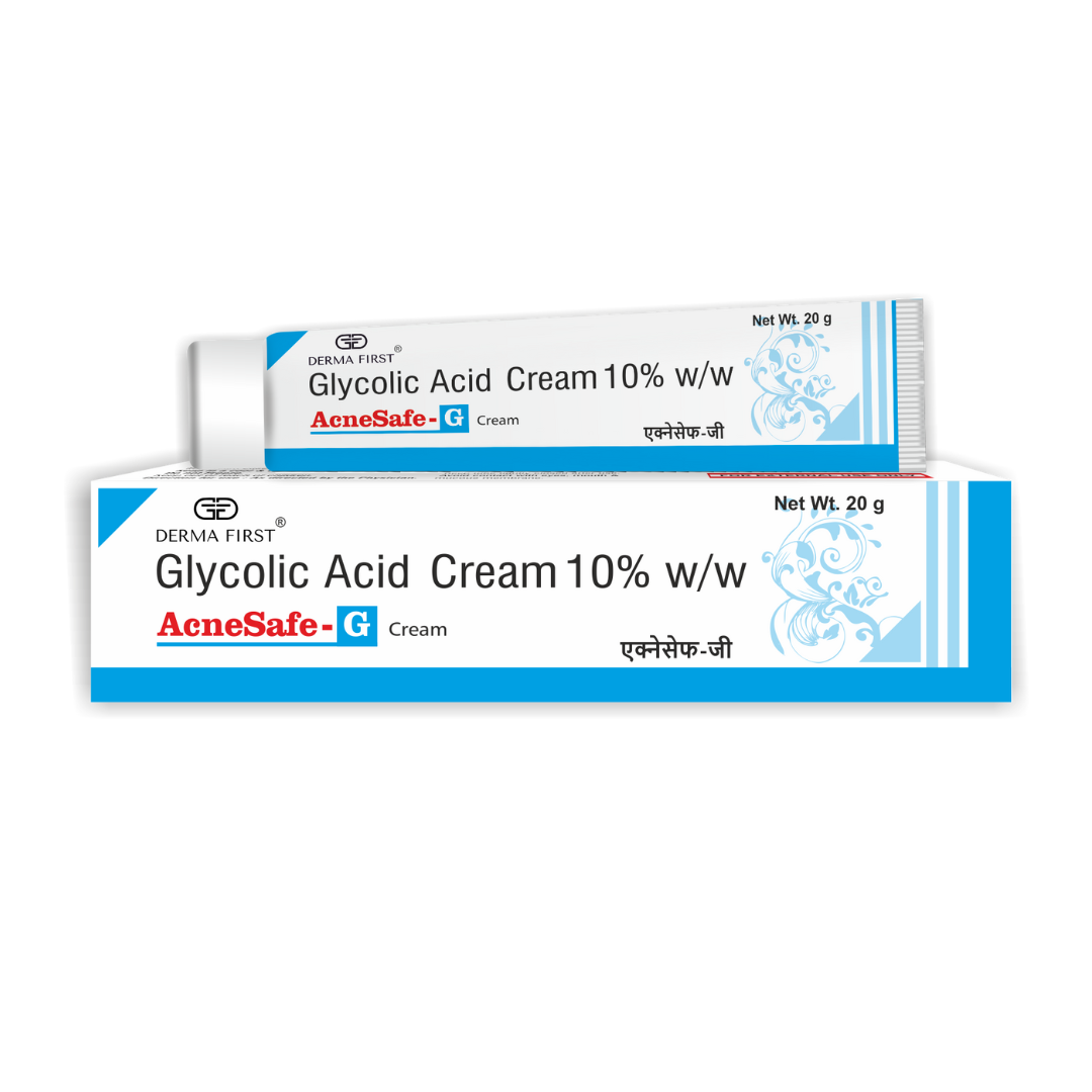 Derma First 10% Glycolic Acid Gel, 20g, Reduces Acne Breakouts & Spots | Fragrance Free