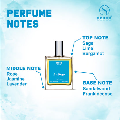 Esbee La Brise & Class Orientele Perfume Set | Unisex Luxury Fragrance | 100ML Each | Elegant & Long Lasting Scents with Citrus, Floral & Woody Notes | Premium Eau de Parfum I Pack of 2