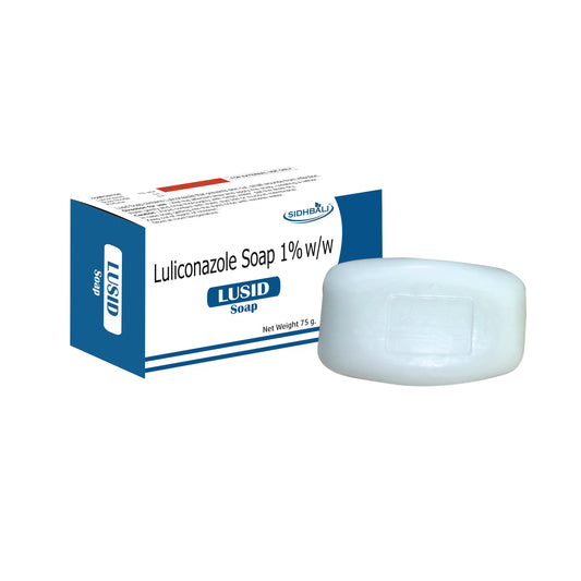 Lusid Luliconazole 1% Soap – 75g | Treats Fungal Infections, Athlete’s Foot, Dhobie Itch, Ringworm, Thrush & Dry, Flaky Skin | Pack of 1