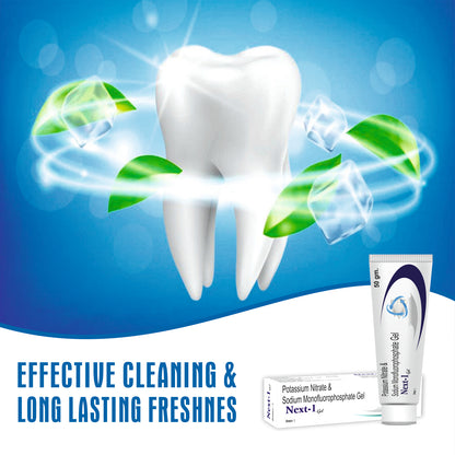 Sidhbali Next-1 Gel Potassium Nitrate & Sodium Monofluorophosphate Gel Fights Tooth Decay Toothpaste (50 g, Pack of 1)