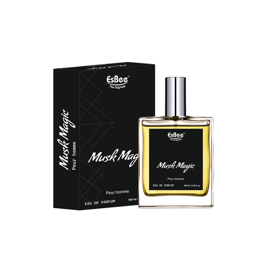 Esbee The Musk Magic for Men | Long-Lasting Luxury Fragrance | 100ML | Premium Scent with Bergamot, Lemon, Lavender, Musk, Cedar & Potchouli | Up to 10-Hour Wear I Pack of 1