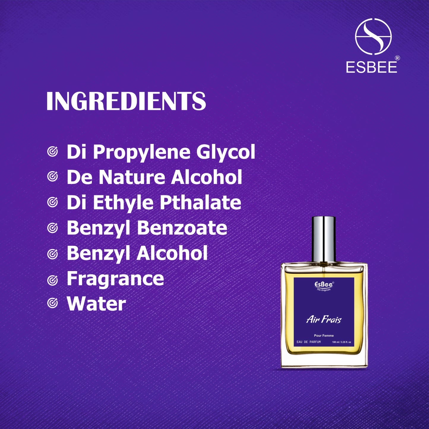 Esbee Air Frais & Classe Orientele I Luxury Perfume For Unisex & Women | 10 Hours Long Lasting Eau De Perfume 100ml Each I Pack of 2