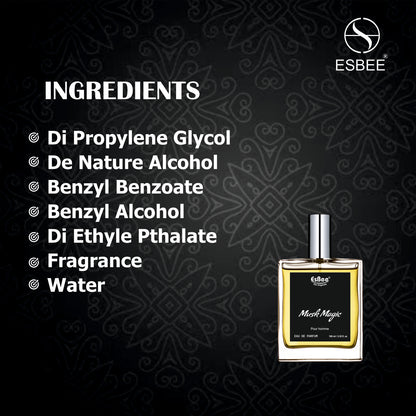 Esbee The Musk Magic for Men | Long-Lasting Luxury Fragrance | 100ML | Premium Scent with Bergamot, Lemon, Lavender, Musk, Cedar & Potchouli | Up to 10-Hour Wear I Pack of 1