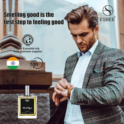 Esbee La Brise & Musk Magic Perfume Set | Unisex & Mens Luxury Fragrance | 100ML Each | Refreshing & Elegant Scents with Citrus, Floral & Woody Notes | Premium Eau de Parfum I Pack of 2