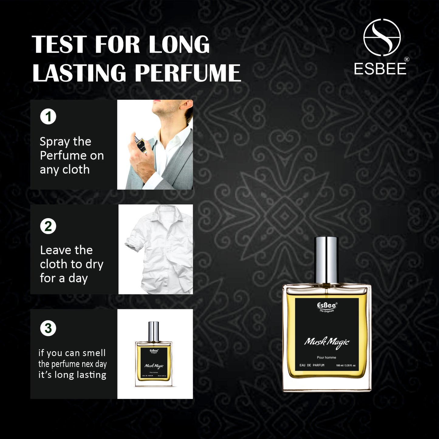 Esbee La Brise & Musk Magic Perfume Set | Unisex & Mens Luxury Fragrance | 100ML Each | Refreshing & Elegant Scents with Citrus, Floral & Woody Notes | Premium Eau de Parfum I Pack of 2