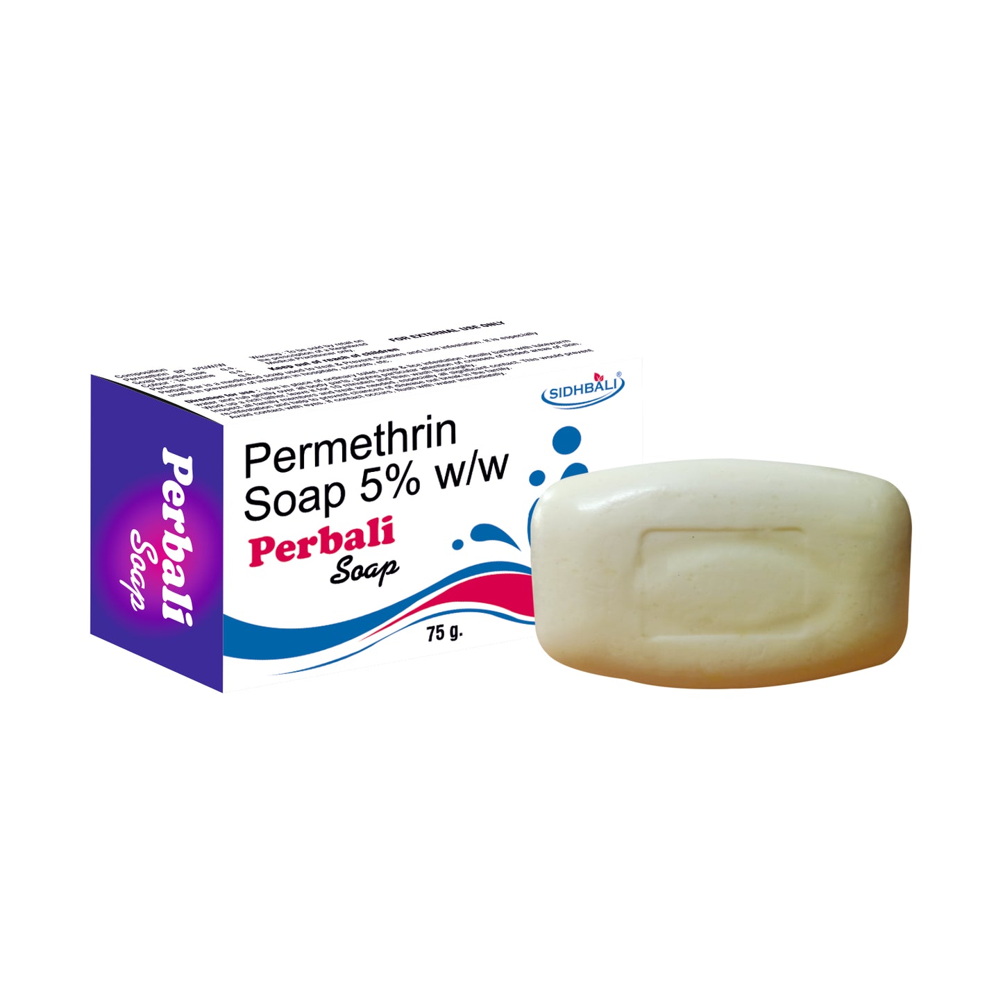 Perbali Permethrin 5% Soap – 75g | Treats & Prevents Scabies & Lice Infestations | Effective Medicated Soap for Skin Protection I Pack of 1