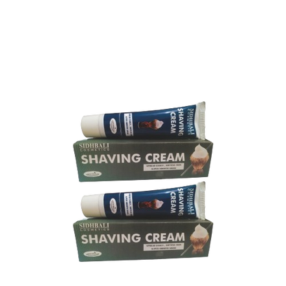 Sidhbali Shaving Cream | 50g Each | Smooth & Comfortable Shave | Softens Skin & Spreads Easily | Rich Lather with Glycerine | Suitable for Normal & Oily Skin I Pack of 2