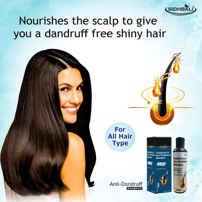Anti-Dandruff Shampoo with Ciclopirox & Zinc Pyrithione | 100ml | Pack of 1 | Daily Use | Fights Dandruff, Itching & Flaking | Nourishes Scalp for Healthy, Shiny Hair