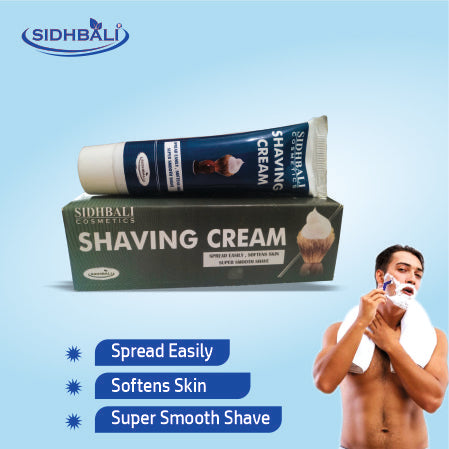 Sidhbali Shaving Cream | 50g Each | Smooth & Comfortable Shave | Softens Skin & Spreads Easily | Rich Lather with Glycerine | Suitable for Normal & Oily Skin I Pack of 2