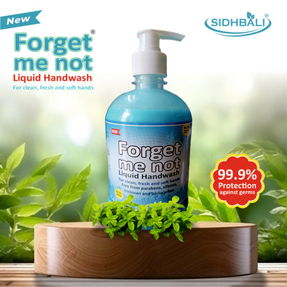 Forget Me Not Tulsi & Rose Liquid Handwash | For Clean, Fresh & Soft Hands | No Synthetic Colors, Triclosan, Triclocarban, Paraben & Sulphate | 500ML Each (Pack of 2) | Gentle & Refreshing