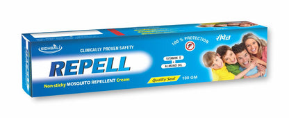 Repell Mosquito Repellent Cream | 100g | Long-Lasting Protection | N, N-Diethyl Benzamide | Safe for Kids & Adults | Effective Against Mosquitoes, Flies & Insects I Pack of 1