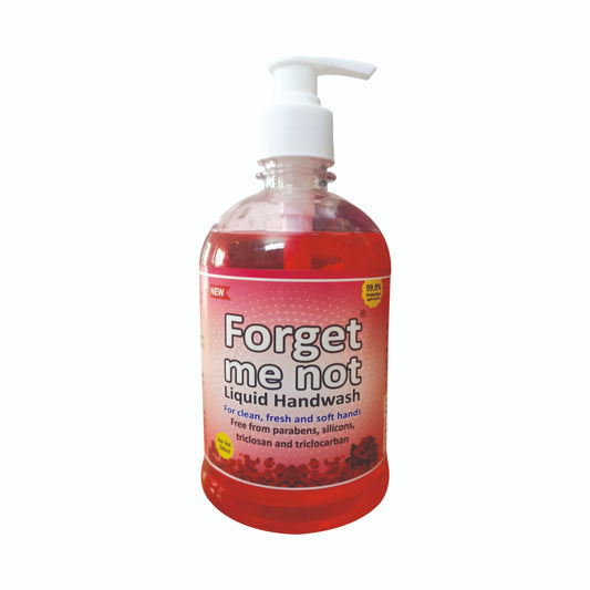 Forget Me Not Liquid Rose Handwash | Kills 99% Germs, Moisturizes & Leaves Hands Soft | No Paraben, Silicon, Triclosan, Triclocarban or Sulphate | Infused with Essential Oils, Mild & Non-Irritating, Suitable for All Skin Types I 10LTR I Pack of 1