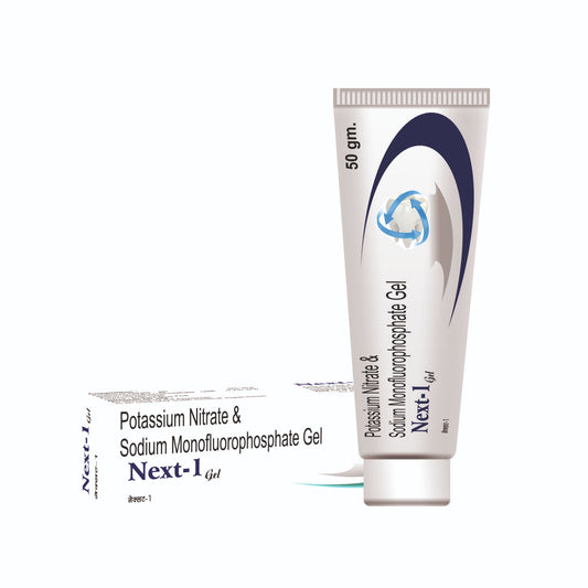Sidhbali Next-1 Gel Potassium Nitrate & Sodium Monofluorophosphate Gel Fights Tooth Decay Toothpaste (50 g, Pack of 1)