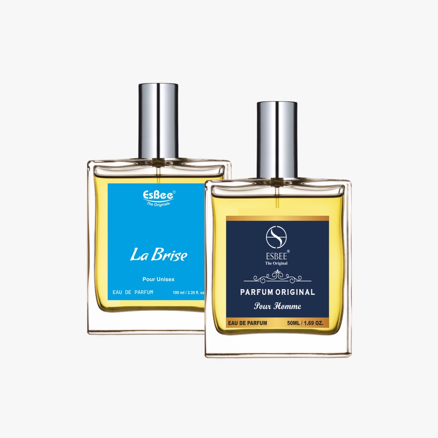 Esbee Parfum Original & La Brise Perfume Set | Luxury Fragrance for Couples | 100ML & 50ML | Long-Lasting Scent, Floral & Woody Notes | Up to 10-Hour Wear I Pack of 2