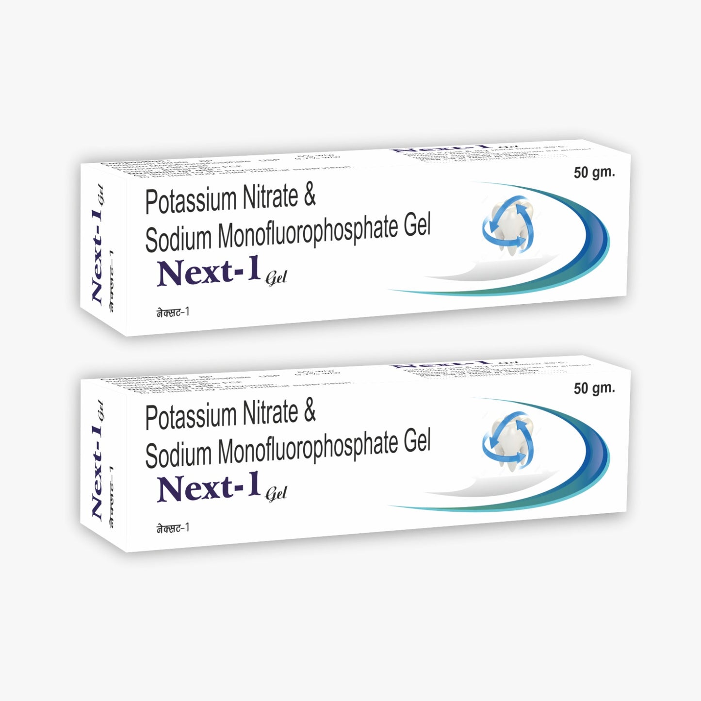 Sidhbali Next-1 Gel Potassium Nitrate & Sodium Monofluorophosphate Gel Fights Tooth Decay Toothpaste (50 g, Pack of 2)