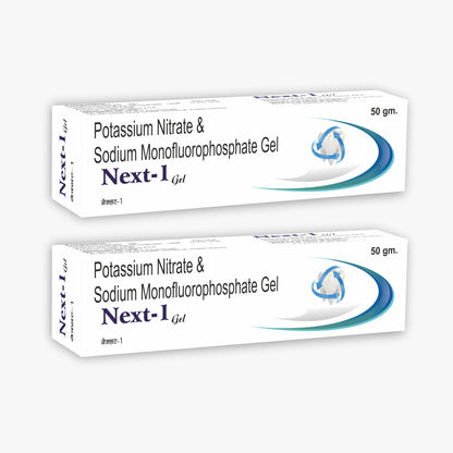 Sidhbali Next-1 Gel Potassium Nitrate & Sodium Monofluorophosphate Gel Fights Tooth Decay Toothpaste (50 g, Pack of 2)