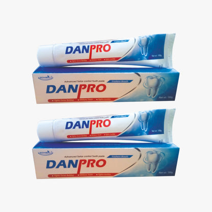 Danrpo Toothpaste – Advanced Oral Care for Adults & Children (2+ Years) | Whitens Teeth | Fights Cavities & Tartar | 3X Impact Formula (Pack of 2)
