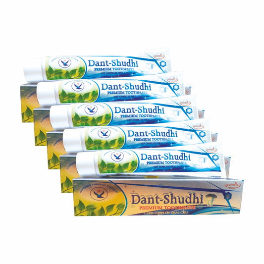 Sidhbali Dant Shuddhi Complete Oral Care Anti-Fungal Formula 100% Natural Ingredient Toothpaste (500 g, Pack of 5)