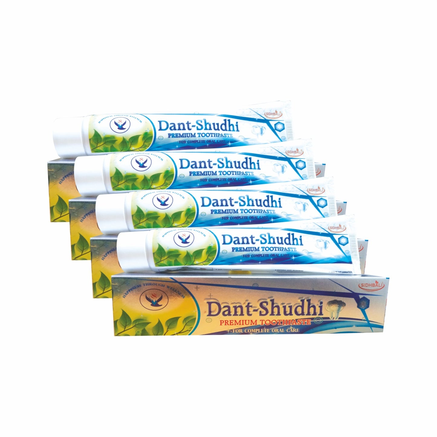 Sidhbali Dant Shuddhi Complete Oral Care Anti-Fungal Formula 100% Natural Ingredient Toothpaste (400 g, Pack of 4)