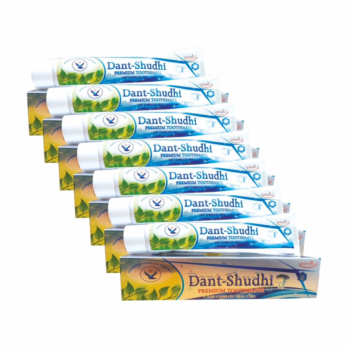Sidhbali Dant Shuddhi Complete Oral Care Anti-Fungal Formula 100% Natural Ingredient Toothpaste (700 g, Pack of 7)