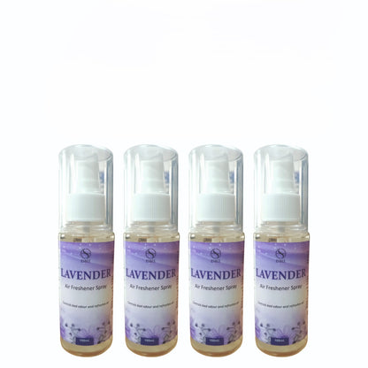 Esbee Lavender Air Freshener Spray – 4 x 100ML | Long-Lasting & Refreshing Floral Fragrance | Odor Eliminator & Room Freshener (Pack of 4) (100ML, Lavender)