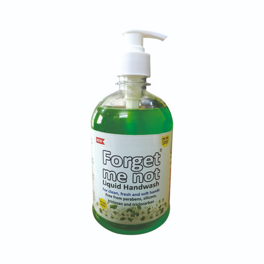 Forget Me Not Liquid Jasmine Handwash | No Synthetic Colors, Triclosan, Triclocarban, Paraben & Sulphate | 500ML Each (Pack of 1) | Gentle & Refreshing Clean