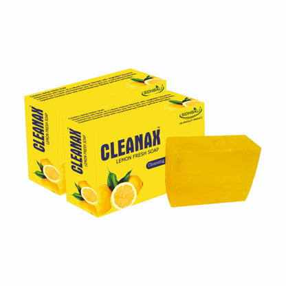 Sidhbali Cleanax Lemon Soap I 2 X 200 Gram I oil Control & Nourishing Skin I Suitable For All Skin Type I Pack of 2