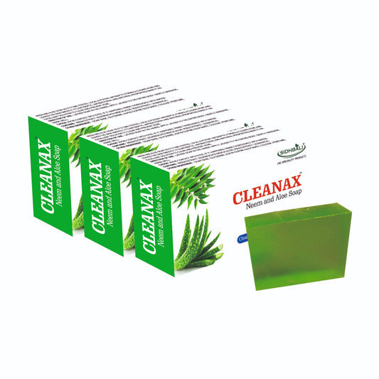 Sidhbali Cleanax Neem Aloe Vera I 3 X 300 Gram I oil Control & Nourishing Skin I Suitable For All Skin Type I Pack of 3