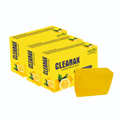 Sidhbali Cleanax Lemon Soap I 3 X 300 Gram I oil Control & Nourishing Skin I Suitable For All Skin Type I Pack of 3